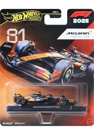 Hot Wheels Premıum Formula 1 Yarış Arabası Mclaren Formula 1 Team Çok Renkli