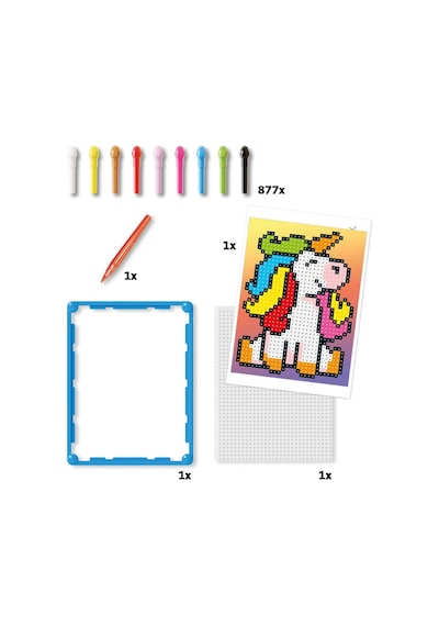 Quercetti Pixel Art Unicorn 877 Parça Mozaik Seti Çocuk Gelişim Destekleyici Oyuncak