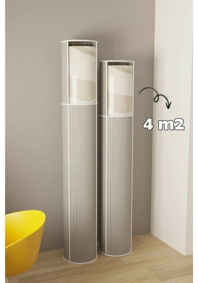Hava Geçiren Pvc Pencereli , Kapasiteli, Toz Ve Nem Koruyucu Halı Kılıfı Hurcu 4 M² Renkli