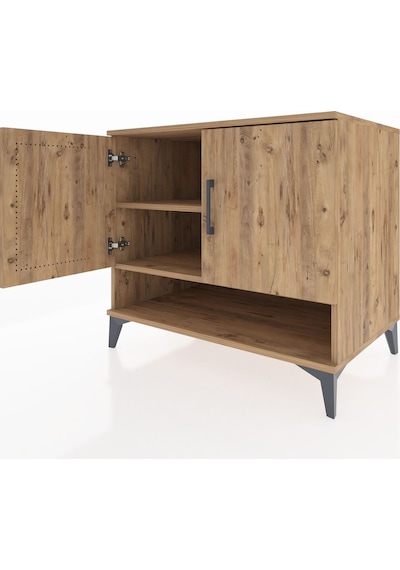 Kronos Şifonyer 2 Raflı 2 Kapaklı 88x59x80 Çam-çam Çam