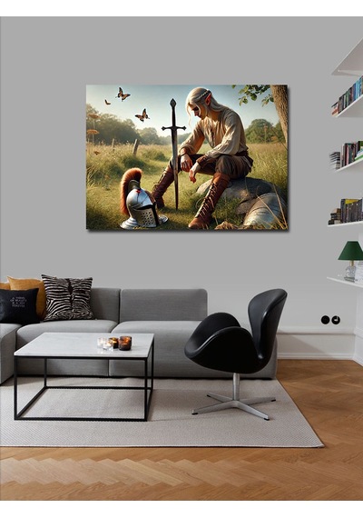 Kanvas Tablo Savaşçı Adam