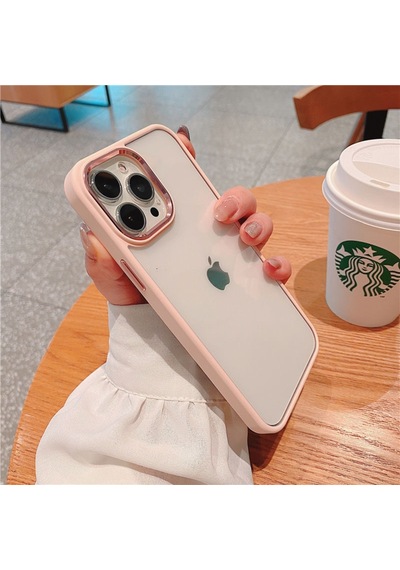 Apple Uyumlu iPhone 13 Pro Max (6.7) Lüx Seffaf Yanlari Silikon Kapak 544183661