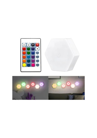 Tr Altıgen Rgb Kumandalı Dokunmatik Dekoratif Led Lamba Genel