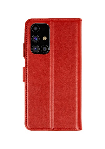 Samsung Galaxy M31s Kılıf Trend S Plus Kapaklı Kılıf - Kırmızı