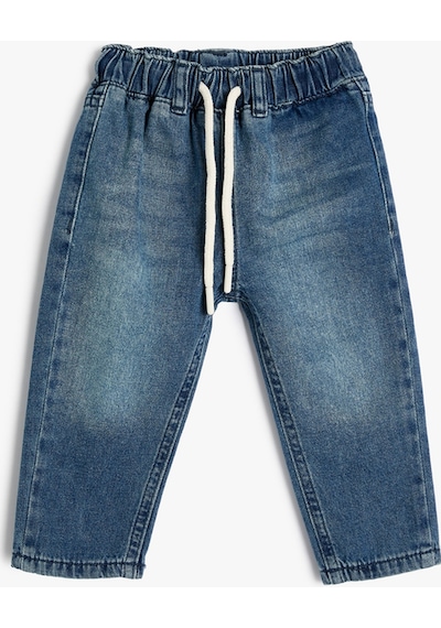 Koton Kot Pantolon Pamuklu - Slim Jean Orta İndigo 4smb40002td 4SMB40002TDMID İndigo