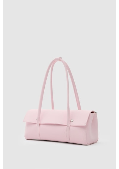 Shule Bags Mari Vintage Baget Çanta Pudra Pembe