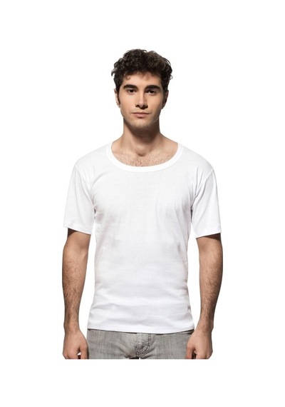 Özkan Underwear 3 Lü Paket Özkan Erkek Ribana Kısa Kol Bisiklet Yaka Atlet 0115