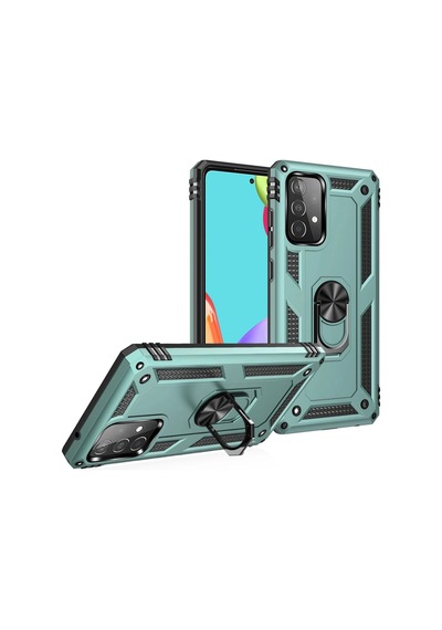 Newface - 820 - Samsung Galaxy A33 5g Kılıf Sofya Yüzüklü Silikon Kapak - Edntrend - - Yeşil