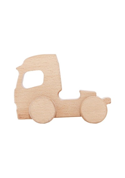 Cwwtoys Kargo Tır Boyasız Ahşap Oyuncak, Masif Kayın, 18 Ay+