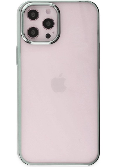 Newface - 757 - Apple iPhone Uyumlu 12 Pro Max Kılıf Element Silikon - Csmo-tex - - Yeşil