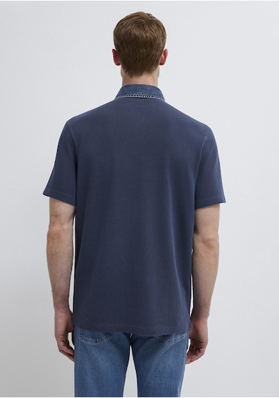 Mavi - Denim Yakalı Lacivert Polo Tişört 0613659-70490