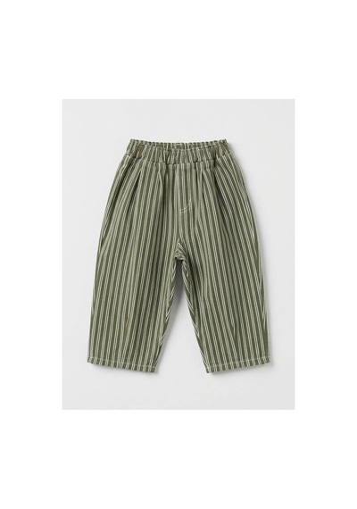 Poala Kids Yeşil Çizgili Ballon Jeans