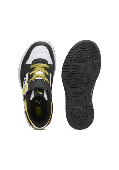 407760-01 Puma Rebound Slam Transformers Ac Ps Çocuk Spor Ayakkabı Siyah 407760-01 Siyah - Sarı