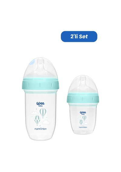 Wee Baby Nanninom Antikolik Geniş Ağızlı Biberon 150 Ml ve 250 Ml Biberon Seti