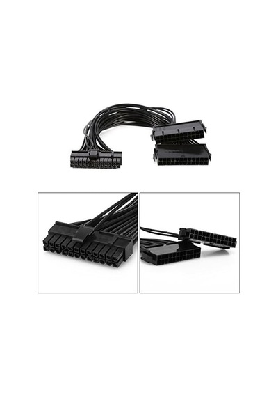 5145 24 Pin Atx Dual Psu Çoklayıcı Adaptör Anakart Mining Kablosu