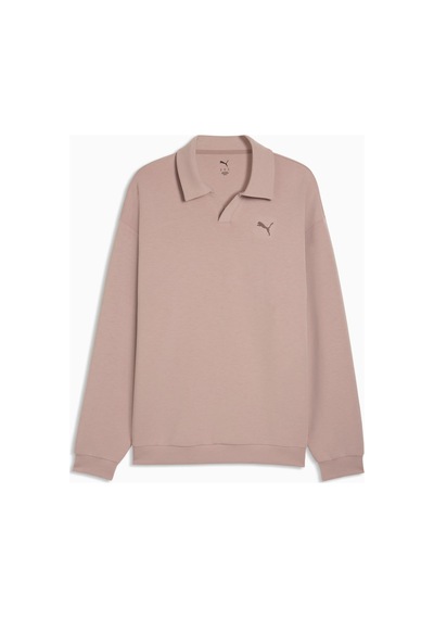 Puma Cloudspun Erkek Bej Polo Sweatshirt 528459-88 Krem