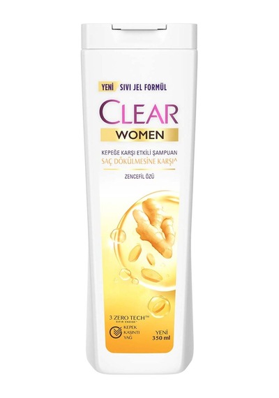 5 Adet Clear Women Saç Dökülme.kar.zencefil Özü Şam.350ml