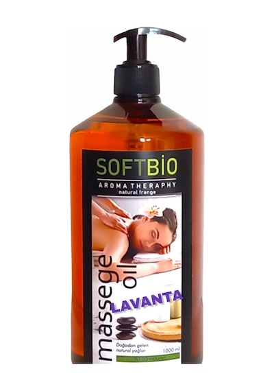 Softbio Lavanta Masaj Yağı 1 L Aromaterapi Masaj Yağ