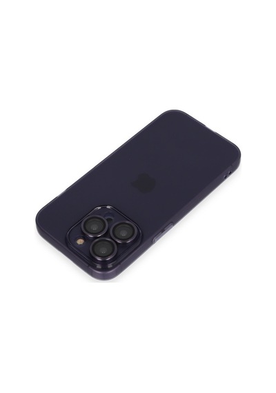 Apple iPhone  Uyumlu  14 Pro Max Kılıf Luko Lens Silikon - Siyah