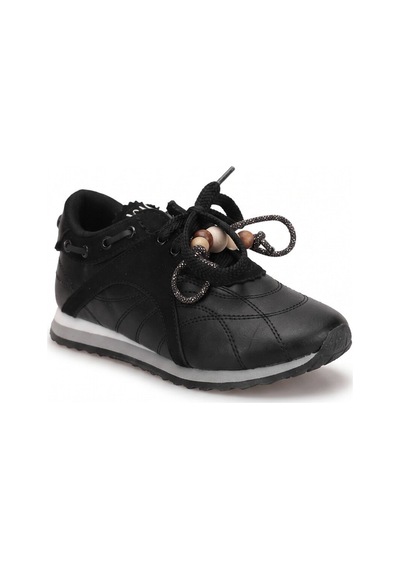 Ayakkabı Fuarı Elit Kcm243 Kadın Taşlı Klasik Sneaker Siyah