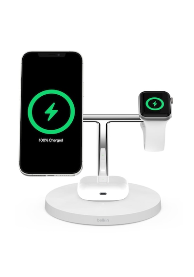 Belkin Boostcharge Pro 3in1 Qi2 15 W Magsafe Şarj Standı