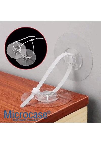 Microcase Yapışkanlı Eşya Sabitleyici Aparat Düşmeyi Önleyici Deprem Ve Çocuk Koruma - Al5184 2 Adet