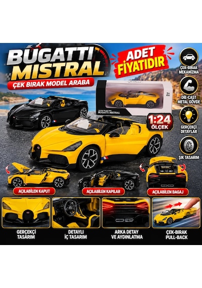 Kzl-rw8524 Bugattı 1 24 Mıstral 12