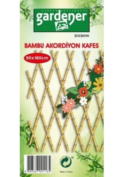 Gardener Bmb04 Bambu Sarmaşık Askısı Akordeon Kafes 45Cm X 180Cm