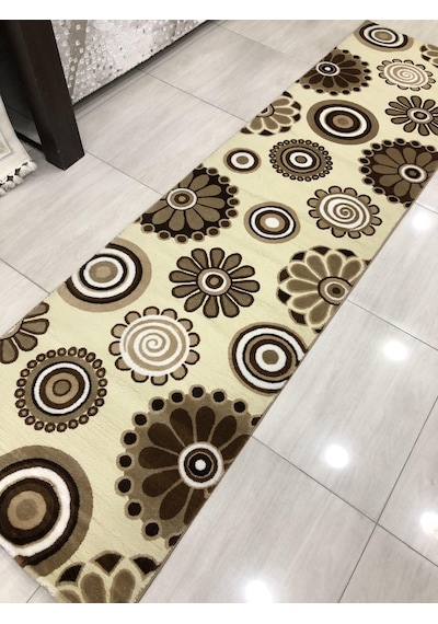 Saray Halı Irmak 11541 R 80X300 Kahve Krem 3 Metre Yolluk !
