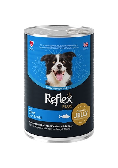 Reflex Plus Jöle İçinde Et Parçacıklı Ton Balıklı Yetişkin Köpek Konservesi 12 Adet 400 Gr 213-20008.03