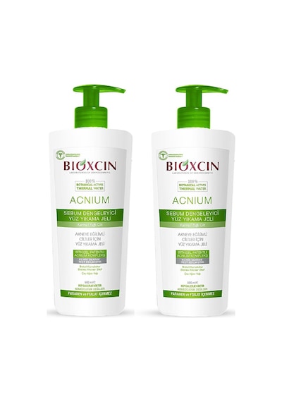 Bioxcin Acnium Sebium  Yüz Yıkama Jeli 2 x 500 ML