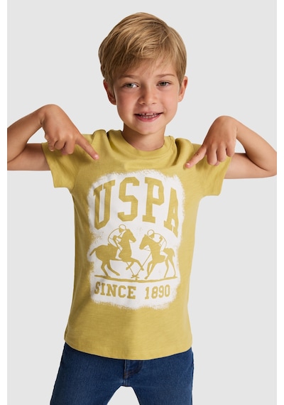 U.S. Polo Assn. Erkek Çocuk Tişört 50327044-vr235 Yag Yesılı