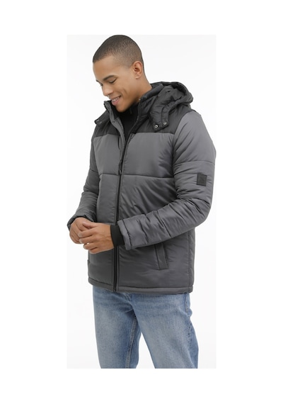 Kinetix Ml Arny-C Coat 3Pr Gri Erkek Kısa Kaban 000000000101398215 Gri - Siyah
