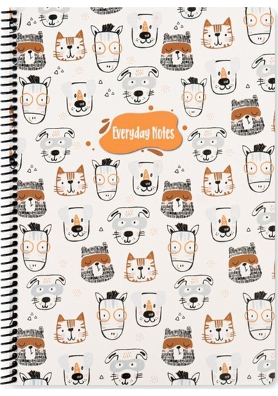 A4 Çizgili Defter Animal Friends - Kedi&köpek Ozelalan1