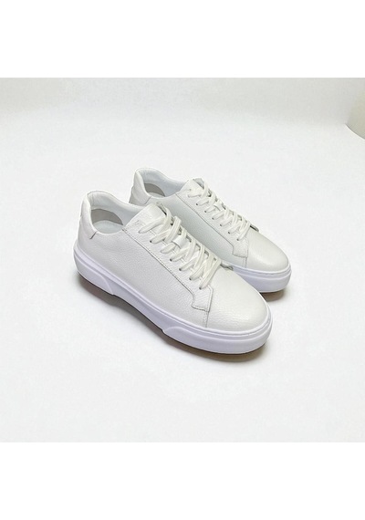 Tam Ortopedik Rahat Tommy Günlük Erkek Deri Sneaker Ayakkabı Beyaz