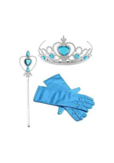 Parti Selesi Frozen Elsa Kostüm Karlar Ülkesi Kız Çocuk Kostümü Mavi Elsa Kız Çocuk Kıyafeti Mavi