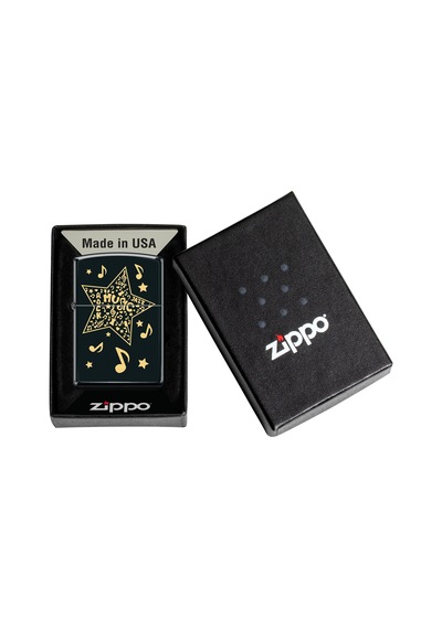Zippo Music Star Dizayn Çakmak Siyah