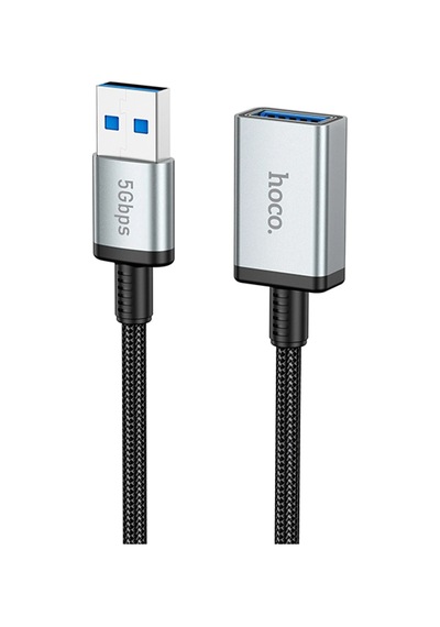 Hoco. Us10 50cm 5 Gbps Hız Tak Çalıştır Usb 3.0 To Usb 3.0 Uzatma Kablosu - Siyah