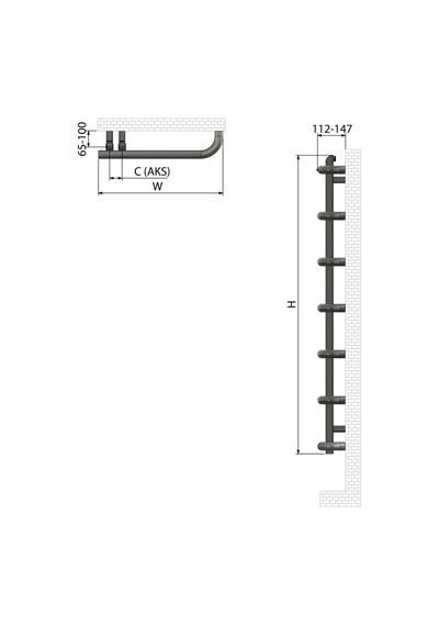 1200x500 Porto Parlak Paslanmaz Çelik Havlupan