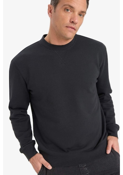 Defacto %100 Pamuk Regular Fit Bisiklet Yaka Sweatshirt E8339ax25auar235 Antrasit