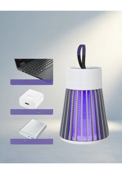 Led Işıklı Elektrikli Böcek Öldürücü 2'si 1 Arada