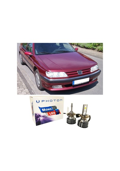 Peugeot 605 Led Xenon Uzun Far Ampulü H1 Mono Yeni Seri Beyaz