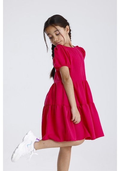 Miababy Basic Düz Elbise Fuşya