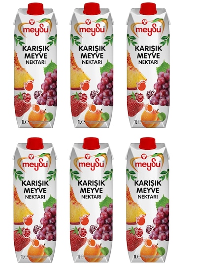 Meysu Karışık Meyve Nektarı 1 Lt X 6 Adet