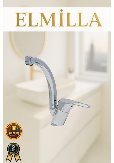 Kısa Krom Lüx Kuğu Mix Aç Kapa Banyo Lavabo Bataryası