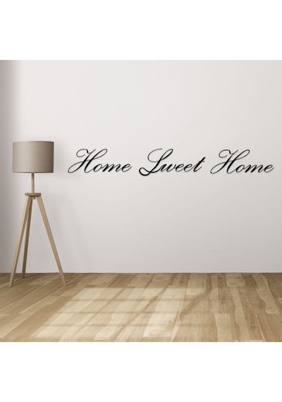 Home Sweet Home Metal Duvar Yazısı