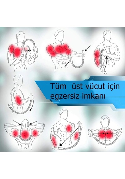 Ckspor Göğüs Yayı Bükbük Yay El Kol Bilek Omuz Kas Geliştirici Egzersiz Aleti
