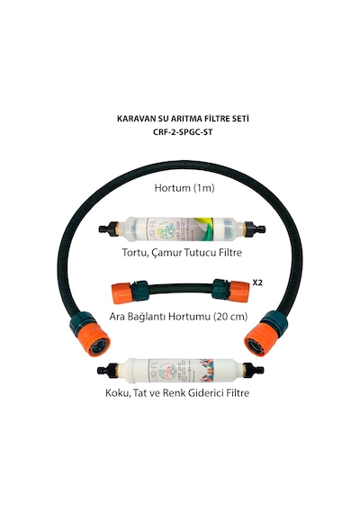 Çift Aşamalı Karavan Ve Tekne Su Arıtma Filtre Seti