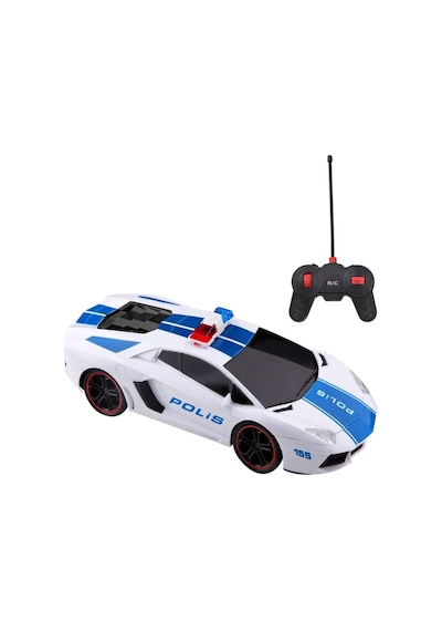 Toysan Uzaktan Kumandalı Usb Şarjlı Işıklı Polis Arabası 1 12