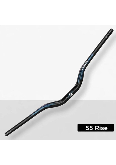 Lunje 78 Cm 55 Rise Açılı Alüminyum 31,8mm Mtb Freeride Gidon Bisiklet Gidonu Direksiyonu Siyah Renk